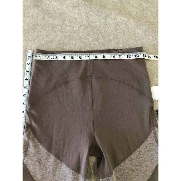Tahari Sport NWT Women Brown Activewear Yoga Pant Legging Side Mesh Breathable M - Picture 6 of 10